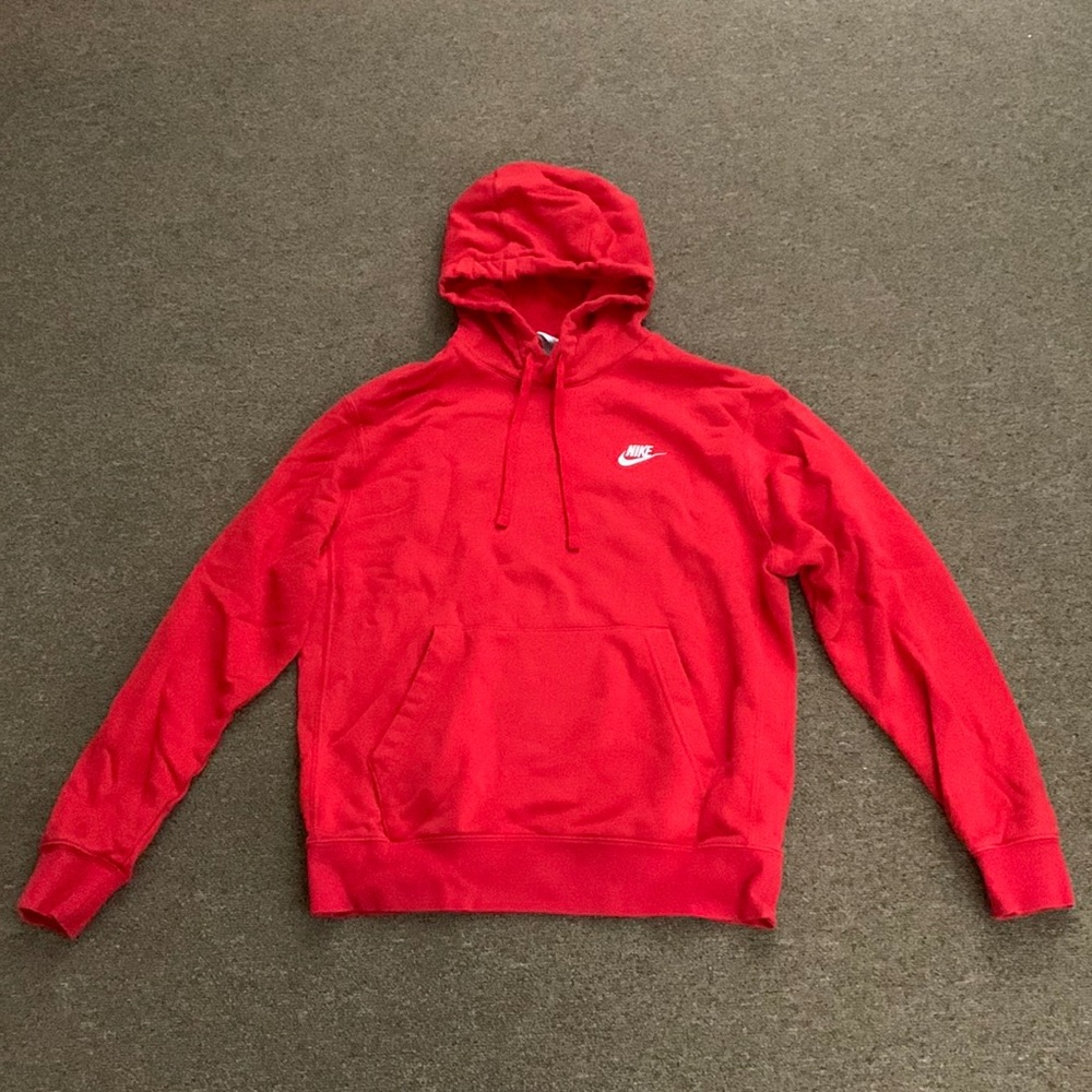 Nike hoodie red